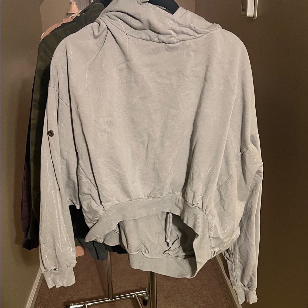 Young Fabulous & Broke Light Gray Hoodie